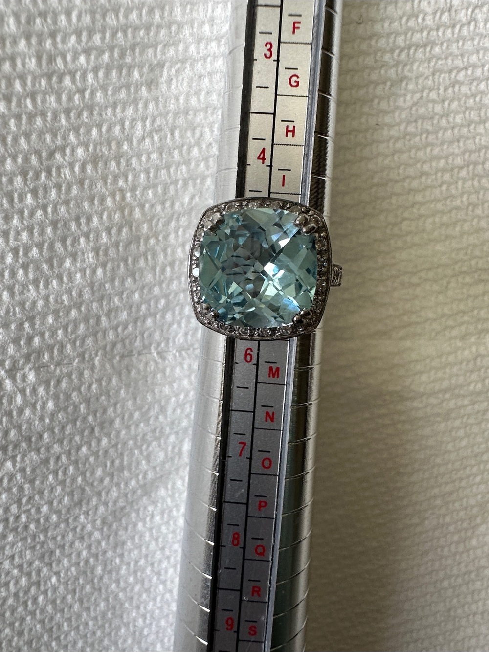 Women’s Swiss Blue Topaz size 5, Sterling Silver NWT
